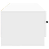 TV Cabinet High Gloss White 147 x 34.5 x 27 cm Engineered Wood 895859