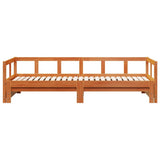 Daybed without Mattress Wax Brown 80x200 cm Solid Wood Pine 854951