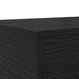 Bed Drawers Black Oak 200 x 36.5 x 16.5 cm Engineered Wood 866916