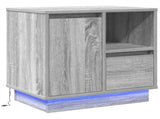 Bedside Cabinet Grey 50 x 34.5 x 50 cm Engineered wood 869588