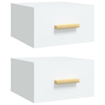 ZNTS Wall-mounted Bedside Cabinets 2 pcs White 35x35x20 cm 812835