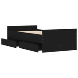 Bed Frame without Mattress Black 75x190 cm Small Single Small Single 3207386