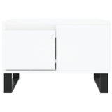 Coffee Table White 55x55x36.5 cm Engineered Wood 830764