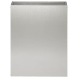 Garden Planter 2 pcs Silver 40 x 20 x 40 cm Stainless Steel 8005409
