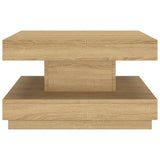 Coffee Table Light Brown 60x60x35 cm MDF 286096