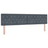 Headboard with Headboard Dark Grey 200 cm Faux Leather 42007106