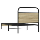Bed Frame without Mattress 80x200 cm Sonoma Oak Engineered Wood 4100401