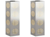 Solar LED Pathway Light 2 pcs Silver Stainless Steel 879790
