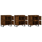 Sideboards 3 pcs Smoked Oak Engineered Wood 3190210