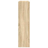 Shoe Rack Sonoma Oak 80x25x100 cm Engineered Wood 859898