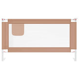 Toddler Safety Bed Rail Taupe 150x25 cm Fabric 10220
