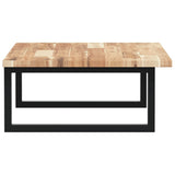 Basin Shelf Wall Mounted Steel and Solid Wood Acacia 3302785