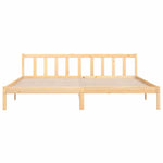 810102 Bed Frame without Mattress Solid Wood 200x200 cm