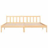 810102 Bed Frame without Mattress Solid Wood 200x200 cm