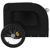 Pet Bike Trailer Black Oxford Fabric and Iron 93842