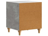 Bedside Cabinet Concrete Grey 43x 41 x 66.5 cm Engineered Wood 894098