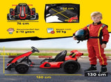 24V Electric Go Kart for Kids with Adjustable Seat for 6-12 Years, Red T3398P422373