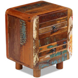 243323 Night Cabinet Solid Reclaimed Wood 43x33x51 cm