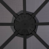 Gazebo with Roof Aluminium 3x3 m Anthracite 44641