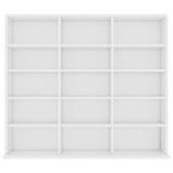 CD Cabinet White 100x23x89.5 cm Engineered Wood 801787
