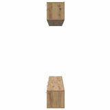 TV Cabinet Set Wall-mounted 6 pcs Artisan Oak Engineered Wood 3393476