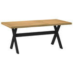 ZNTS Dining Table NOAIN X-Shaped Legs 180x90x75 cm Solid Wood Pine 4100046