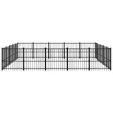 Outdoor Dog Kennel Steel 23.52 m 3124635