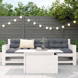Garden Table White 100x50x75 cm Solid Wood Pine 844909