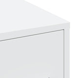 Narrow Bathroom Cupboard with Wheels White Engineered Wood 855277