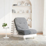 Futon Sofa Bed with Mattress White 70x206x11 cm Solid Wood Pine 846752