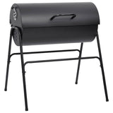 Barrel Grill with 2 Cooking Grids Black 80x95x90 cm Steel 313635