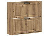 Wall-Mounted Shoe Cabinet UTRECHT 71 x 17 x 86 cm Artisan Oak 897744