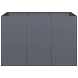 ZNTS Planter Anthracite 120x80x80 cm Steel 860789