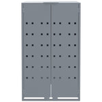 Wheelie Bin Storage for 5 Bins Grey 345x79x117 cm Steel 3279990