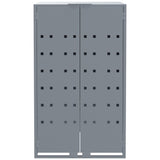 Wheelie Bin Storage for 5 Bins Grey 345x79x117 cm Steel 3279990