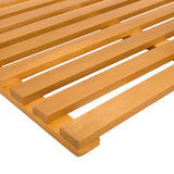Bath Mat Natural 100 x 53 cm Solid Acacia Wood 42025261
