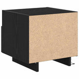 Bedside Cabinet 2 pcs Black Oak 40 x 39 x 37 cm Engineered Wood 863071