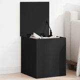 Storage Box Black 40x42x46 cm Engineered Wood 840647