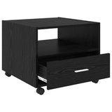 Coffee Table Black Oak 55 x 55 x 45cm Engineered Wood 880470
