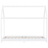 Kids Bed Frame White Solid Pine Wood 90x200 cm 283351
