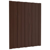 Roof Panel 36 pcs Brown 60 x 45 cm Galvanised steel 42047106