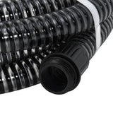 Suction Hose with Brass Connectors Black 1.1" 4 m PVC 151057