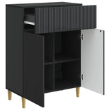 Sideboard with Drawer Black 66 x 34.5 x 90 cm Engineered Wood 894636