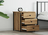Bedside Cabinet Brown 40 x 36 x 60 cm Solid Reclaim Wood 871259