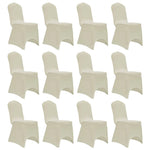 ZNTS Chair Cover Stretch Cream 12 pcs 279092