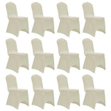 ZNTS Chair Cover Stretch Cream 12 pcs 279092