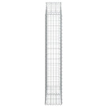 ZNTS Arched Gabion Basket 100x30x160/180 cm Galvanised Iron 153428