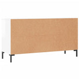 Shoe Bench High Gloss White 102x35x55 cm Engineered Wood 829742
