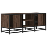 TV Cabinet Brown Oak 100x35x41 cm Engineered Wood and Metal 848838