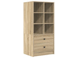 Desk with Drawer with Shelf with Storage 2 pcs Sonoma Oak 3337323